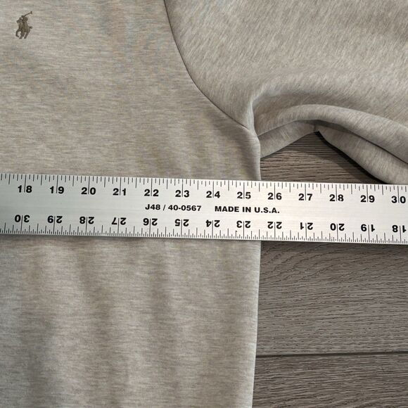 Polo Ralph Lauren Sweater Men XXL Tan Pullover Quarter Zip Sweatshirt Casual - Picture 6 of 8